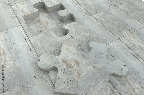 Illustration: Jigsaw puzzle pieces Jigsaw puzzle pieces