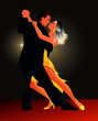 couple dancing tango couple dancing tango