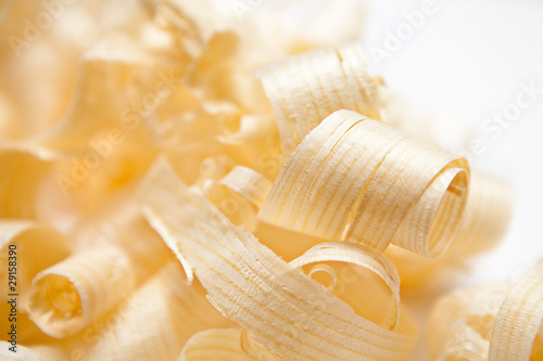 Photo: Close-up Wood Shavings Close-up Wood Shavings