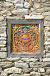 The rock wall Bhutan ornament The rock wall Bhutan ornament