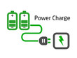 battery charge with plug vector battery charge with plug vector
