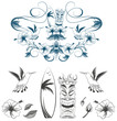 Hawaii Outline Vector Illustration