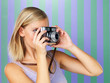 Female photographer taking photo Female photographer taking photo