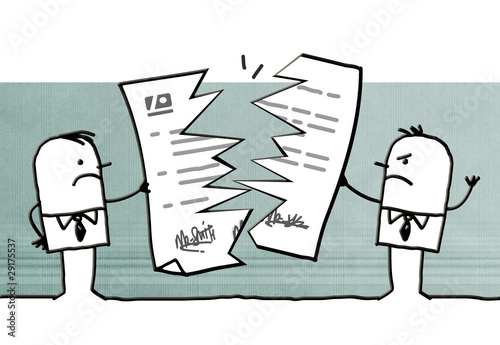 Illustration: rupture de contrat rupture de contrat