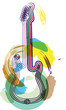 music instrument vector illustration