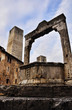 Piazza della Cisterna in San Gimignano, Italy