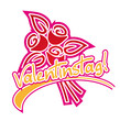 Valentinstag Strauss Illustration