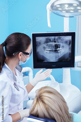 Photo: Dental X-ray of the patient Dental X-ray of the patient