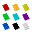 Illustration: Bücher in verschiedenen Farben Bücher in verschiedenen Farben