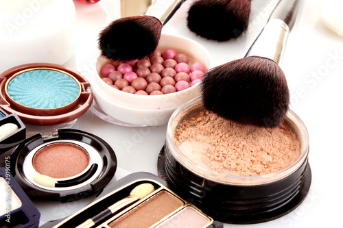 Photo: Many professional cosmetics for make up Many professional cosmetics for make up