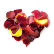 Rose petal heart