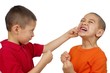 Kids fighting, seven and eight years old Kids fighting, seven and eight years old