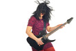 Energy woman with guitar