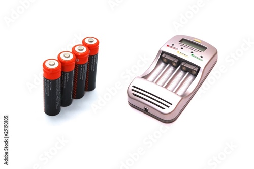 Foto: Charger and accumulators Charger and accumulators