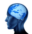 europe european brain head trade imports exports business symbol