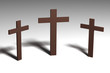 Three crosses on Calvary - 3d picture Three crosses on Calvary - 3d picture