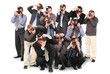 Photo: many photographers paparazzi double twelve group with cameras many photographers paparazzi double twelve group with cameras