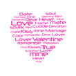 Pink Heart Text Illustration