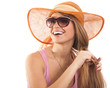Portrait of a beautiful woman in glasses Portrait of a beautiful woman in glasses