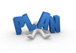 Word plan dropped on a man