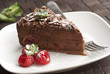 Chocolate and raspberry tart