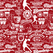 athletic department seamless pattern