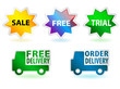 Set of badges and tags