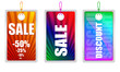 Set of badges and tags