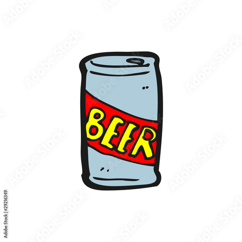 Beer Can Cartoon