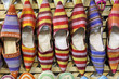 Babouchas or Moroccan slippers for sale in the souk of Taroudant