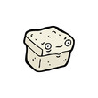 box with face cartoon