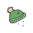 knitted hat cartoon