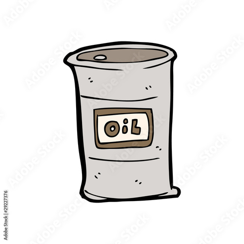 cartoon oil drum