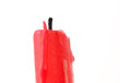 Red Candle on white background