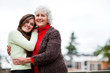Grandmother and granddaughter