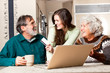 Photo: Senior couple shopping online Senior couple shopping online