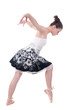 Beautiful young ballerina woman