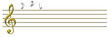 note e pentagramma musicale