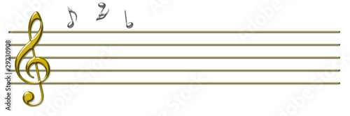 Illustration: note e pentagramma musicale note e pentagramma musicale