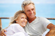 Happy mature couple outdoors. Happy mature couple outdoors.