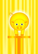 Golden pig on the gold table