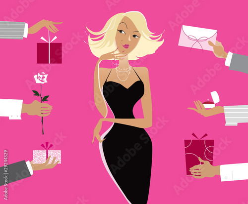 Vector: Valentine gifts Valentine gifts