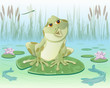 frosch im teich frosch im teich