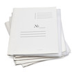 a stack of office folders