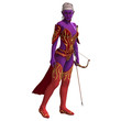 Sexy Blue Elf with Bow. 3D rendering with clipping path and Sexy Blue Elf with Bow. 3D rendering with clipping path and