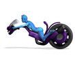3D rendering with clipping path and shadow over white 3D rendering with clipping path and shadow over white