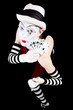 Circus clown with playing cards Circus clown with playing cards