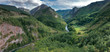 River gorge in mountains