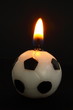 football shaped candle