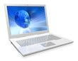 White laptop White laptop
